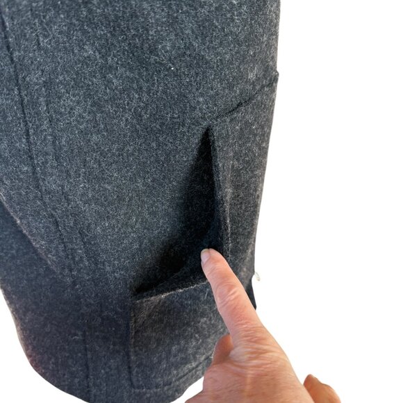 J. Crew black sleeveless mock neck zip up wool sweater vest with pockets size XS - Picture 6 of 8